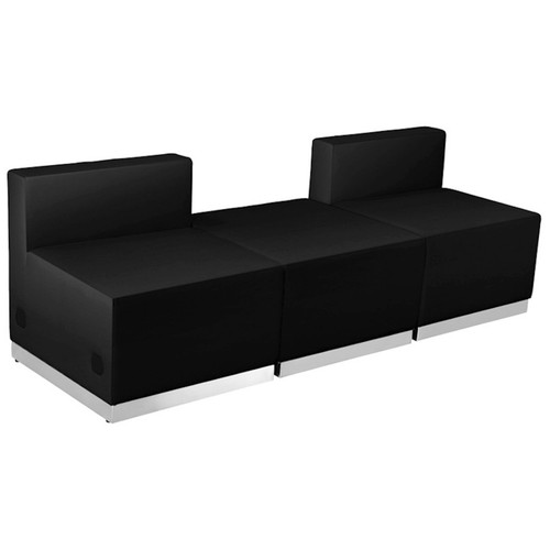 Black white leather - white, 3