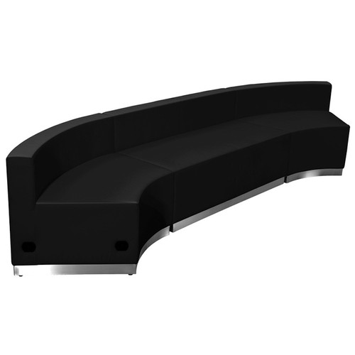 Reception sectional black - reception,